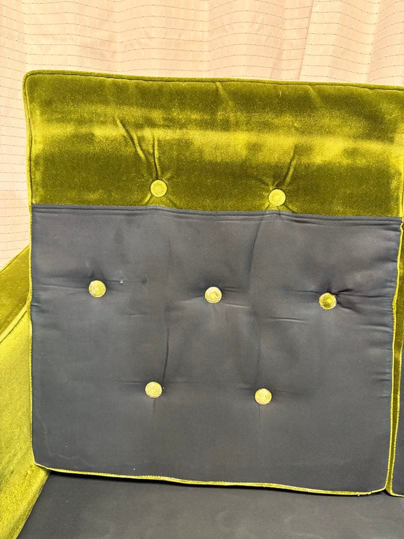 【最終値下げ】カリモク60 ロビーチェア　モケットグリーン