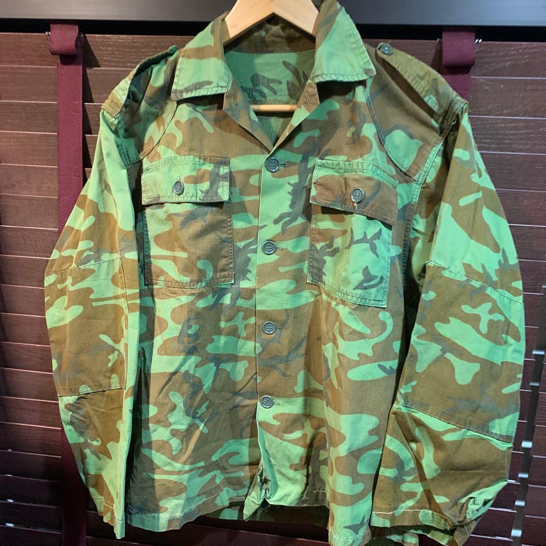 1960年代 南ベトナム M59 パステルリーフ カモフラージュ シャツ古着