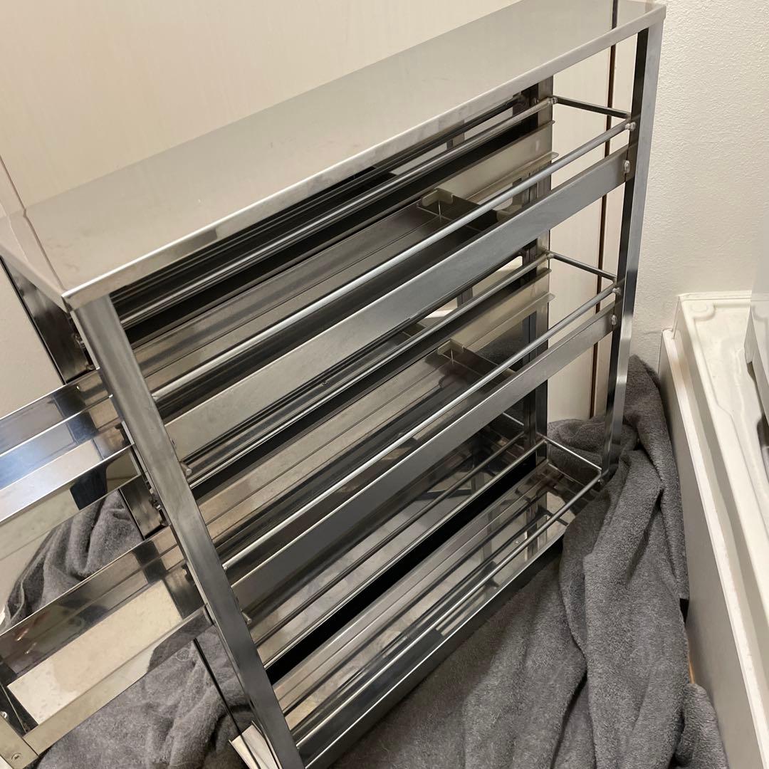 【大特価！！】調味料入れ スパイスラック 保存容器 ステンレス製