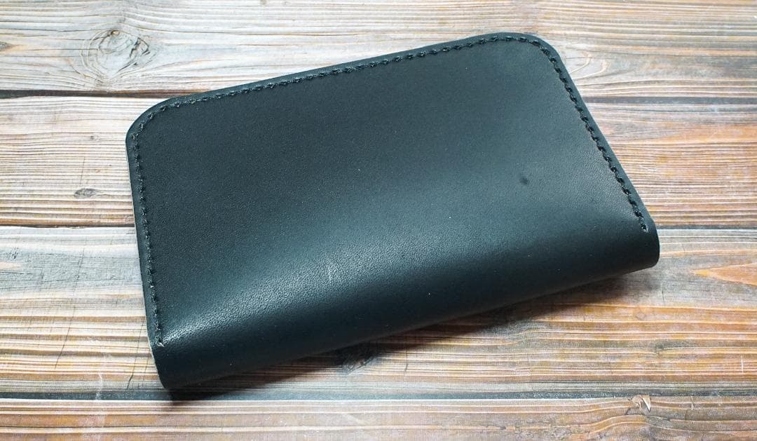 ミドル トラッカーウォレット 二層 茶芯 ブラック 真鍮 トラッカー