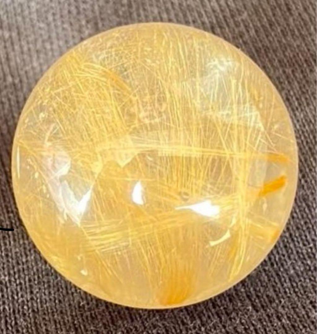 【金運、仕事運上昇】ミニルチルスフィア⭐️満ち満ちゴールド⭐️台座付き R72