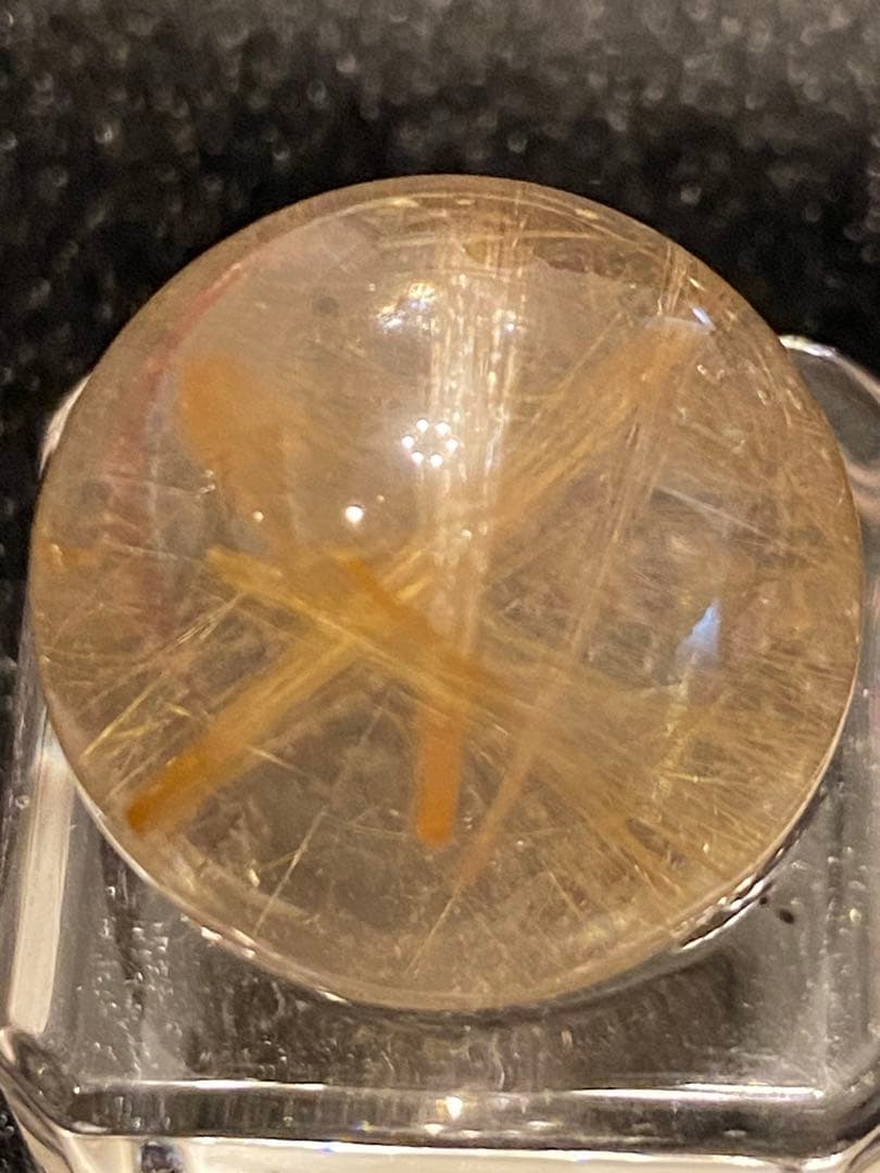 【金運、仕事運上昇】ミニルチルスフィア⭐️満ち満ちゴールド⭐️台座付き R72