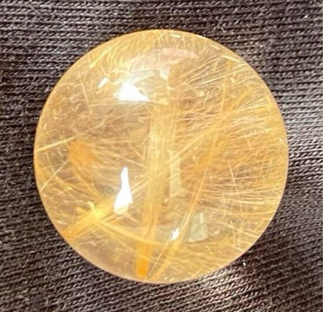 【金運、仕事運上昇】ミニルチルスフィア⭐️満ち満ちゴールド⭐️台座付き R72