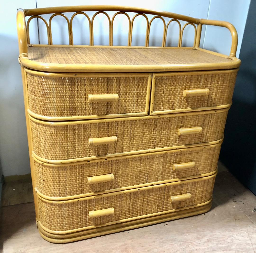 本体価格8000円　かわいい〜✨　ラタンチェスト　藤家具　大きいサイズ♪