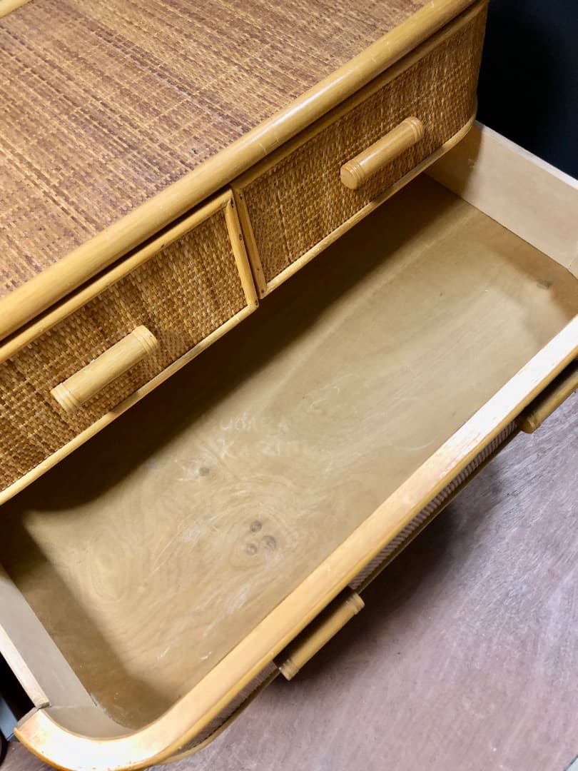 本体価格8000円　かわいい〜✨　ラタンチェスト　藤家具　大きいサイズ♪