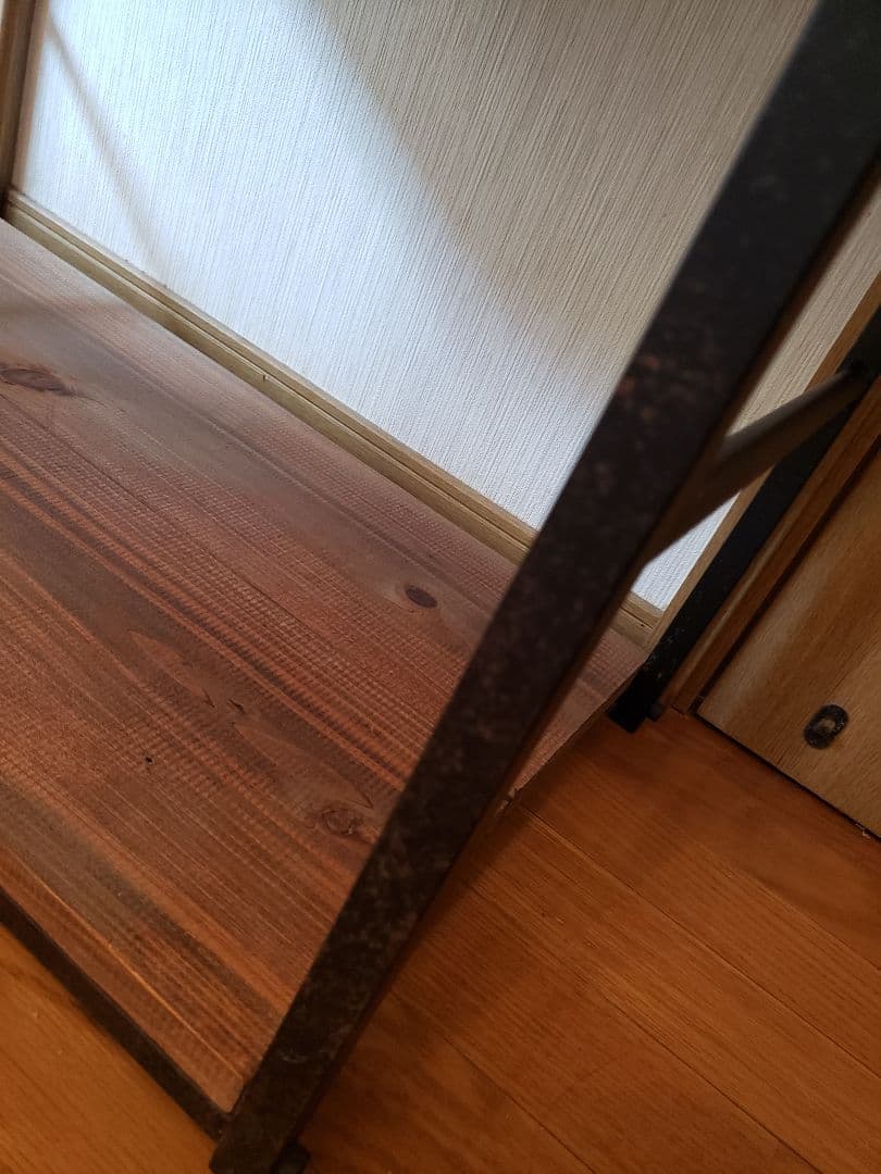 専用ページ※オーダー品 木製アイアンラック※大　三段　ウォールナット　棚