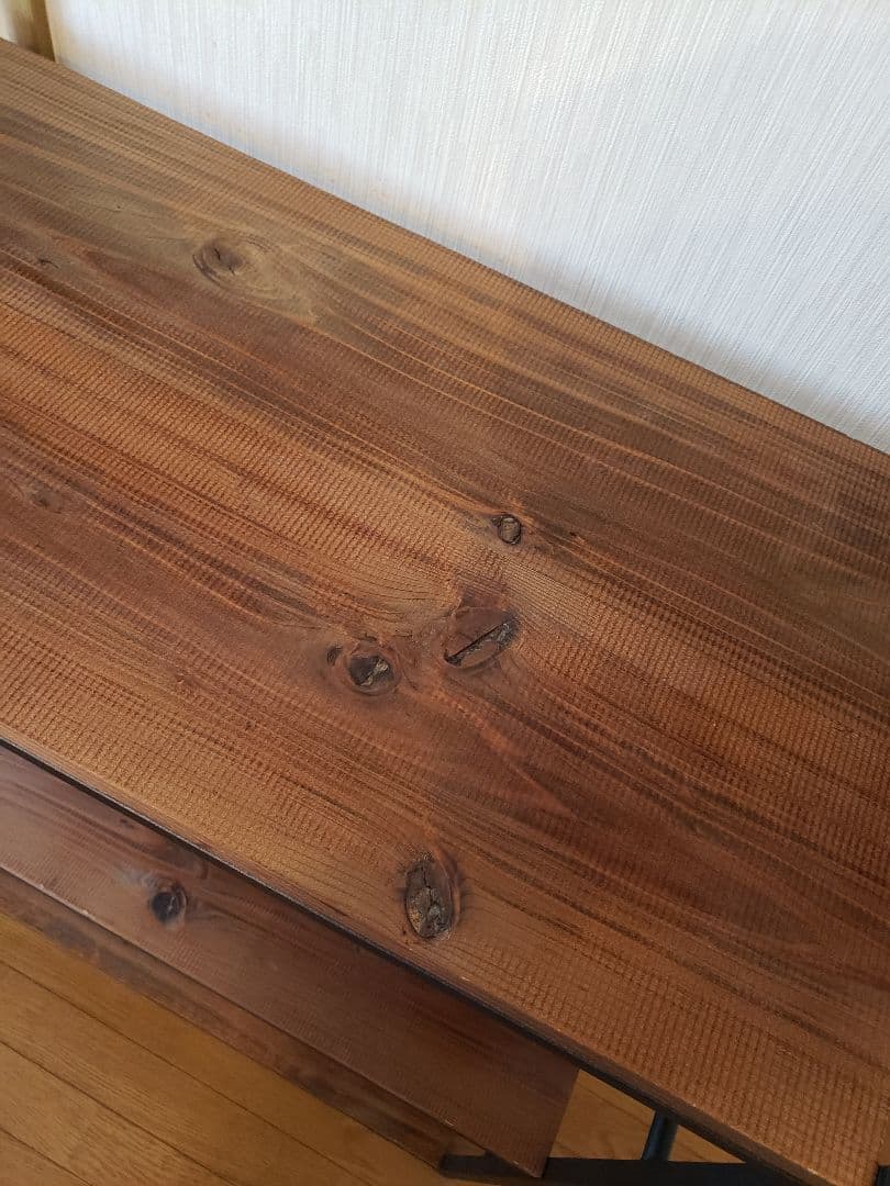 専用ページ※オーダー品 木製アイアンラック※大　三段　ウォールナット　棚