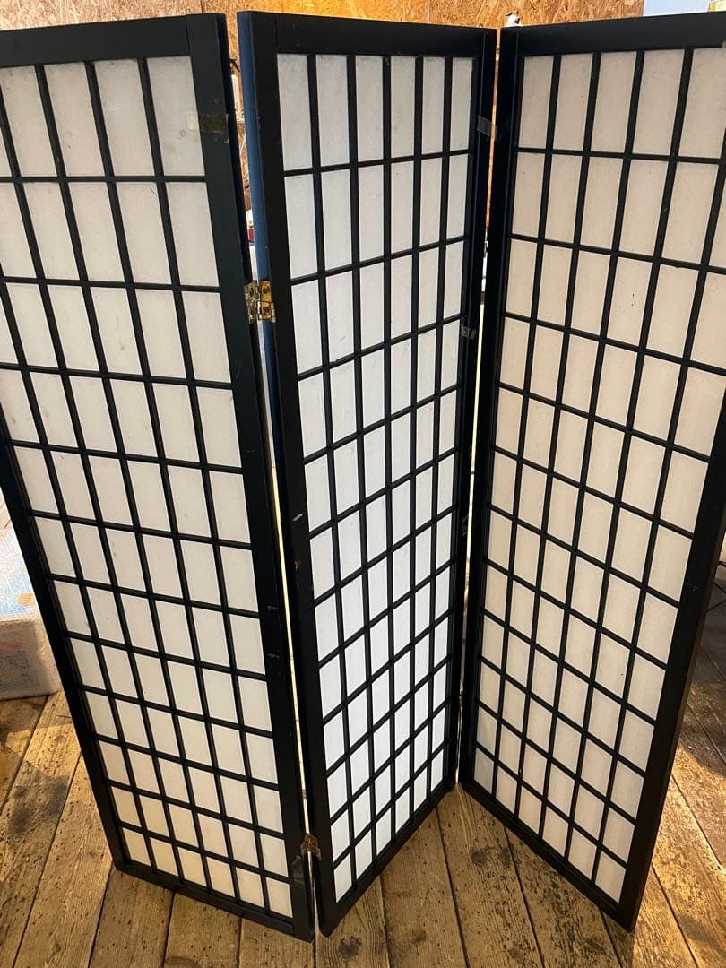 パーテーション　二つセット　衝立　障子　和風　間仕切り　インテリア　家具
