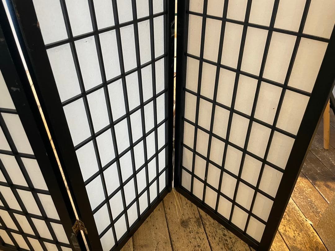 パーテーション　二つセット　衝立　障子　和風　間仕切り　インテリア　家具