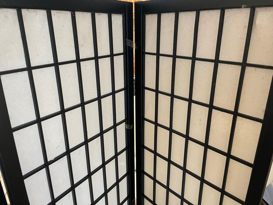 パーテーション　二つセット　衝立　障子　和風　間仕切り　インテリア　家具