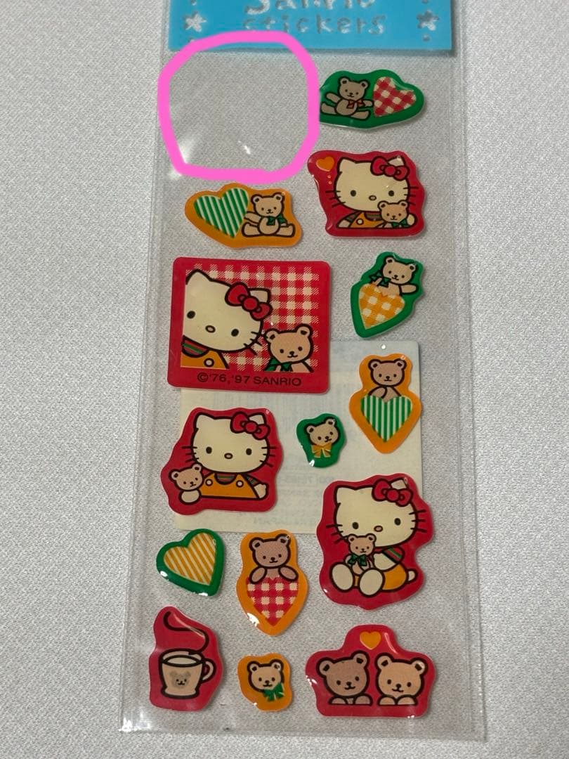 サンリオ ハローキティ エポキシ シール 2種 1997年 平成 レトロ レア