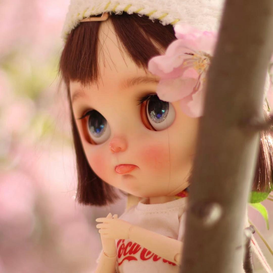 カスタムブライス 作家様 ドール 幼い ナチュラルメイク かわいい フル