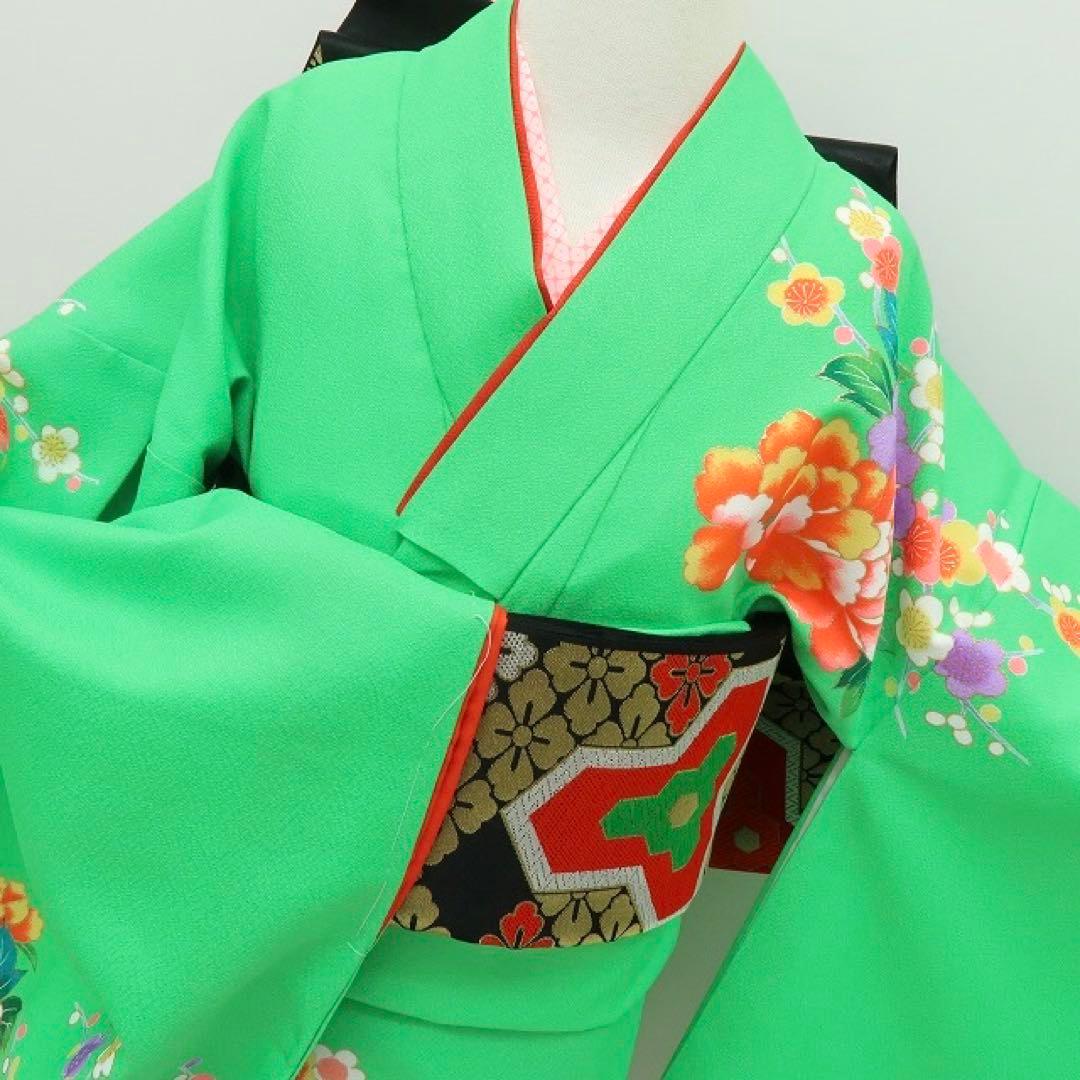 新品 七五三 ７歳 女児 四つ身着物・襦袢 ２点セット B4