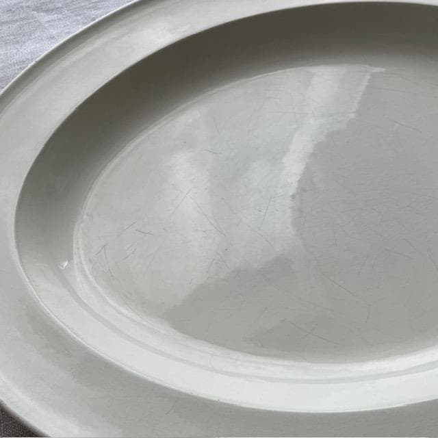 希少！美品◇クレイユ単刻印オーバルプレート大皿モントローオクトゴ