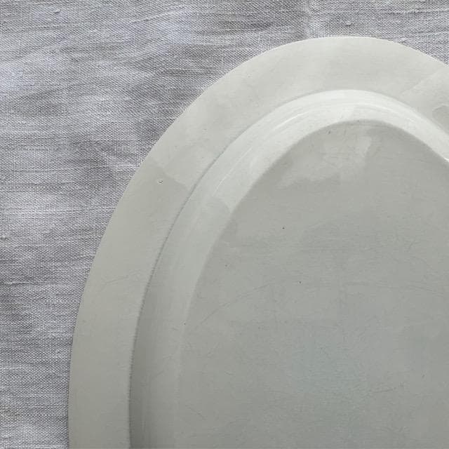 希少！美品◇クレイユ単刻印オーバルプレート大皿モントローオクトゴ