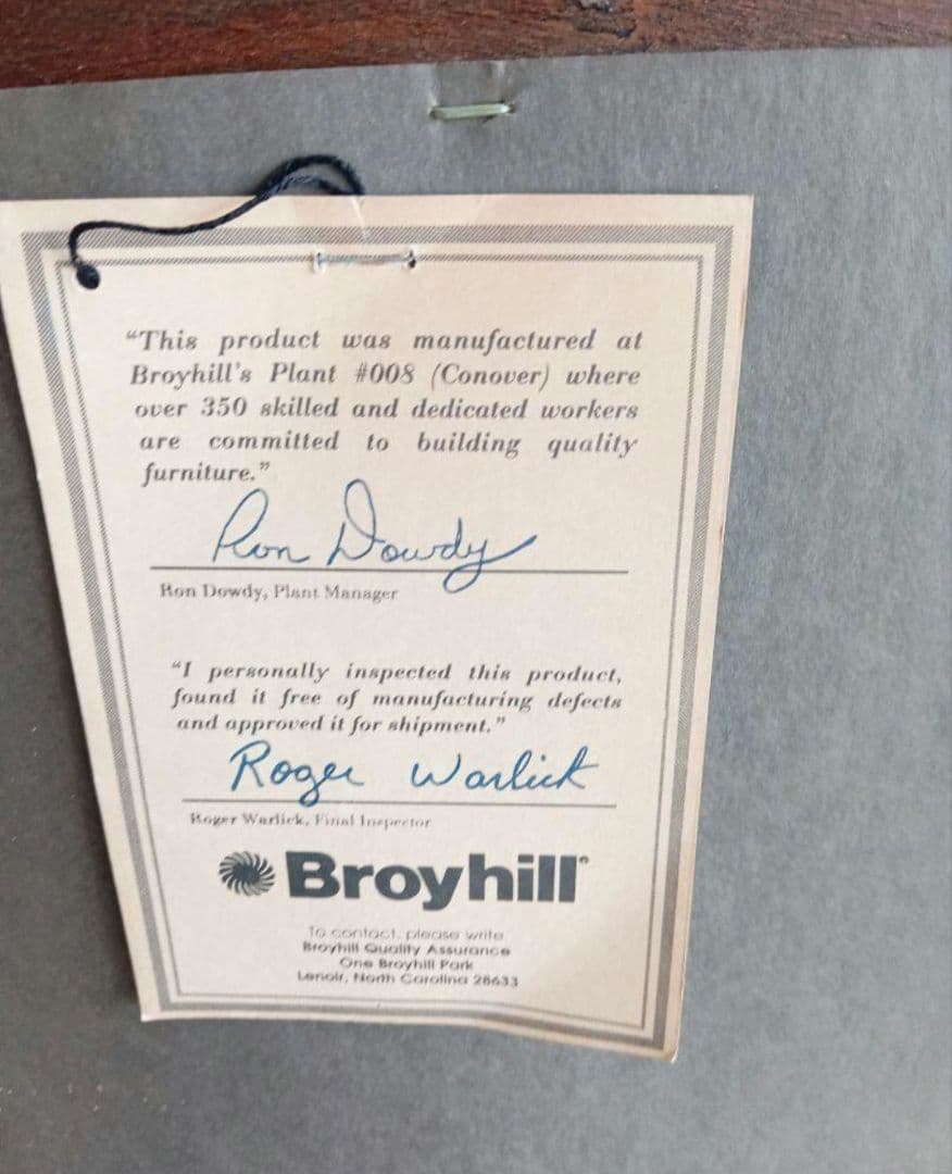 【ビンテージ】BROYHILL ブロイヒル ウォールミラー 鏡 姿見 インテリア