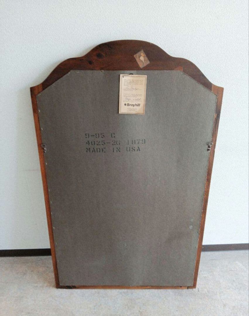 【ビンテージ】BROYHILL ブロイヒル ウォールミラー 鏡 姿見 インテリア