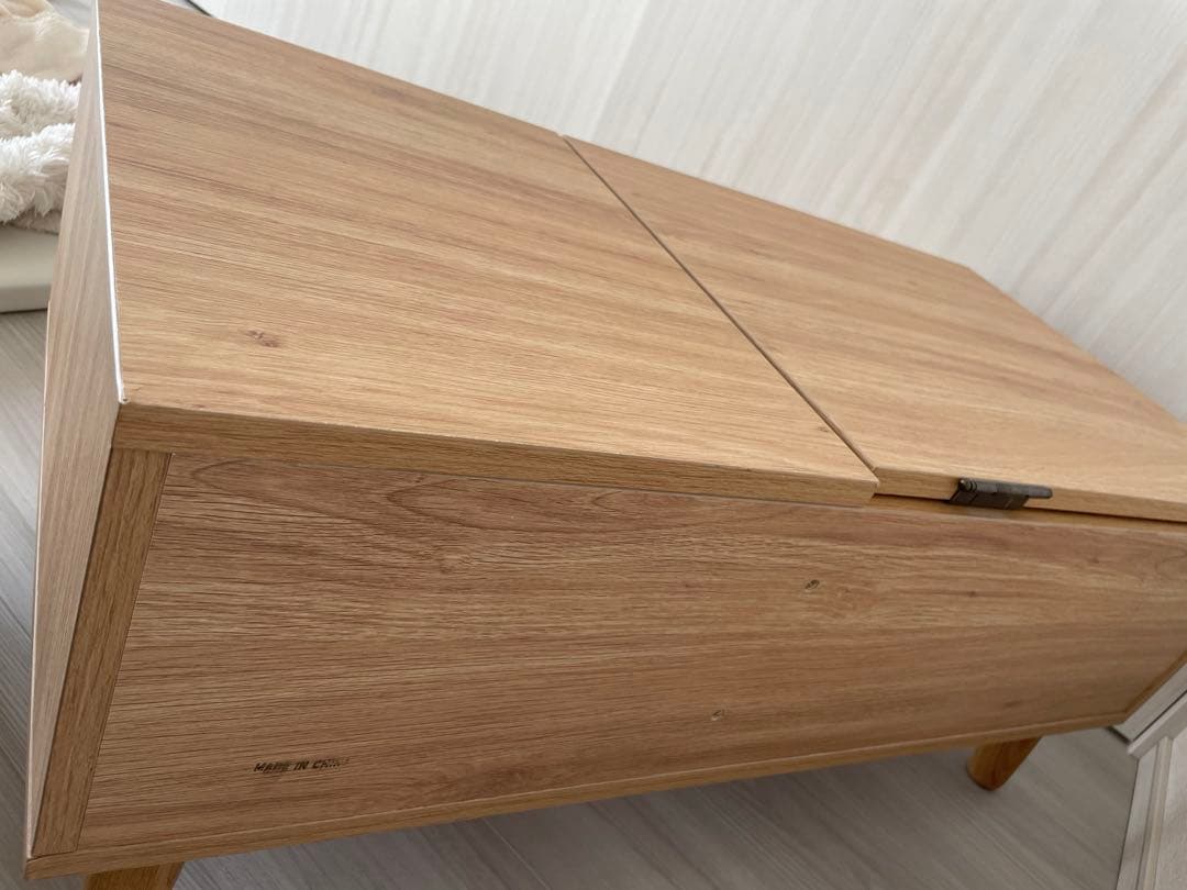 ナチュラルウッド ドレッサー・鏡台 引き出し付き