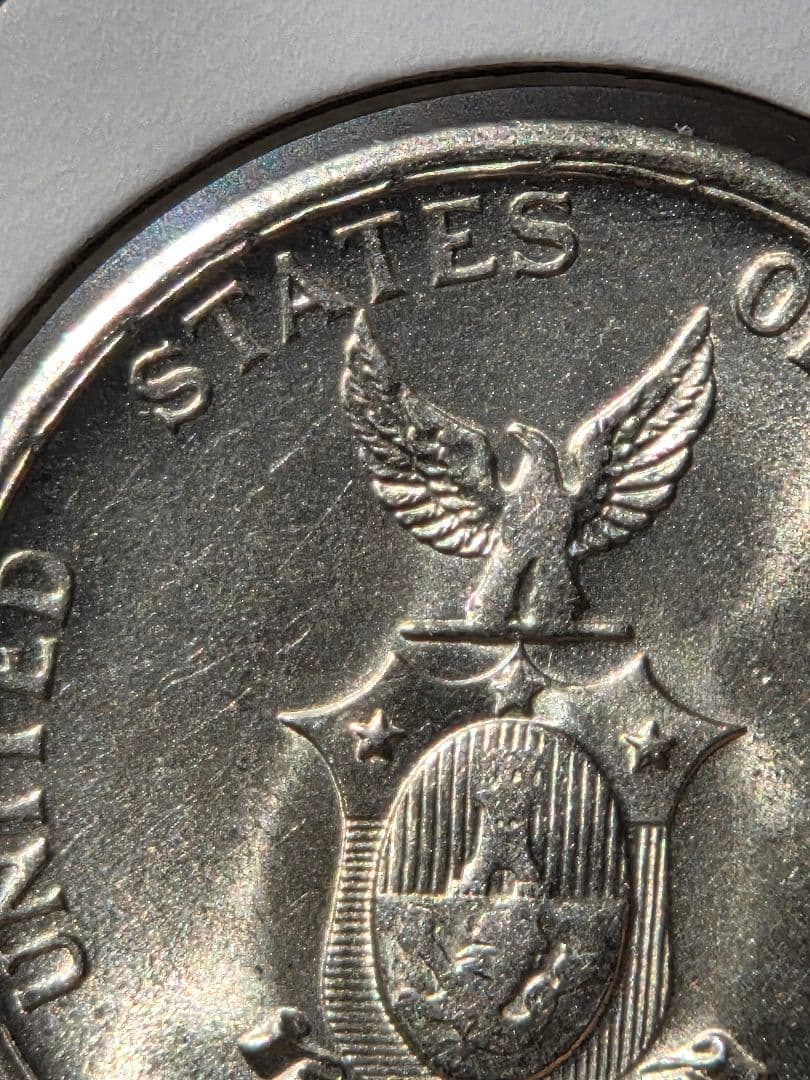 (稀少な状態)　フィリピン コモンウェルス　50センタボ銀貨　1945 S