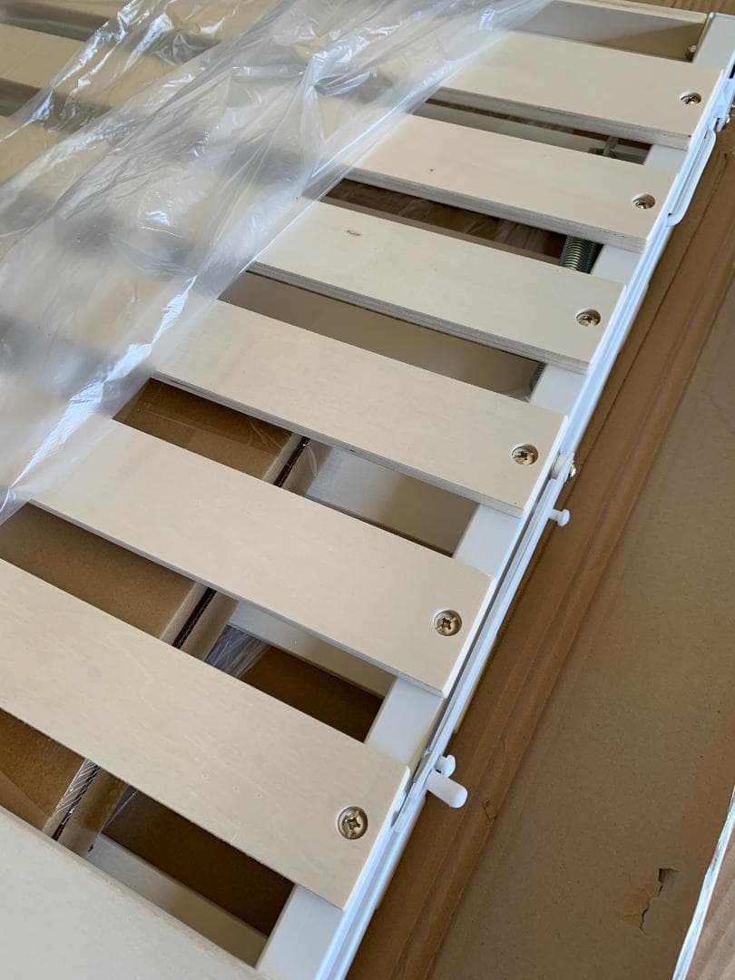 折り畳みすのこベッドシングルASB-1S(NA/MWH)ナチュラル/マットホワイ