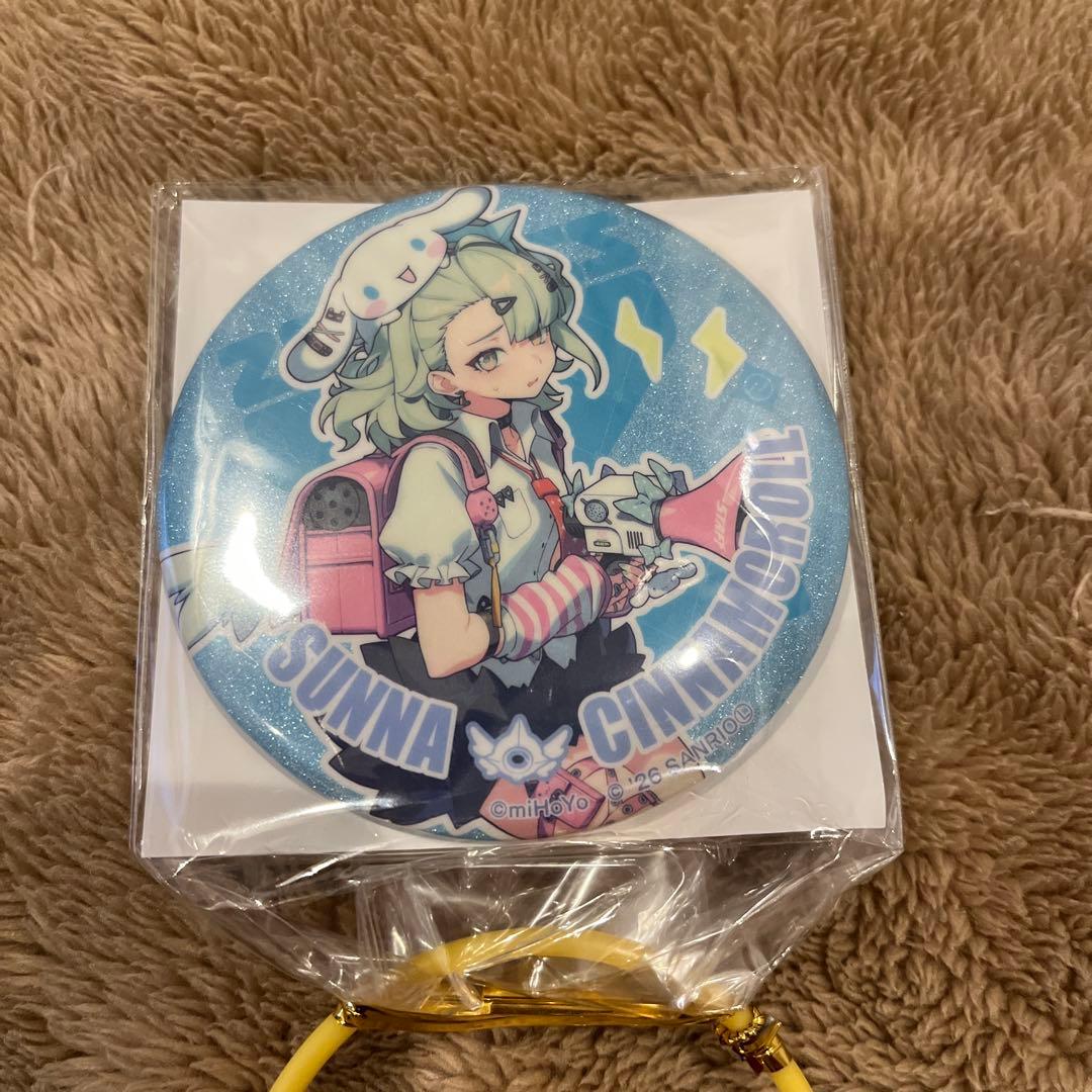 GIGO限定 ゼンレスゾーンゼロ×サンリオ 缶バッジ 千夏×シナモロール