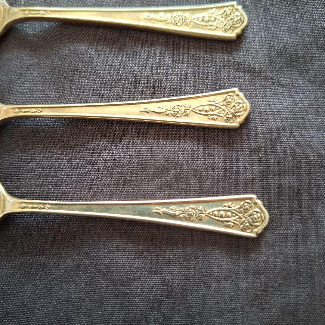 英国、銀製(M&W製)、姫スプーン6本