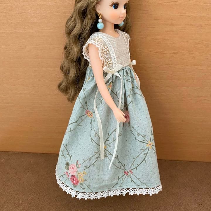 リカちゃん ハンドメイド 双子コーデ 花柄ワンピースセット ドレス 服