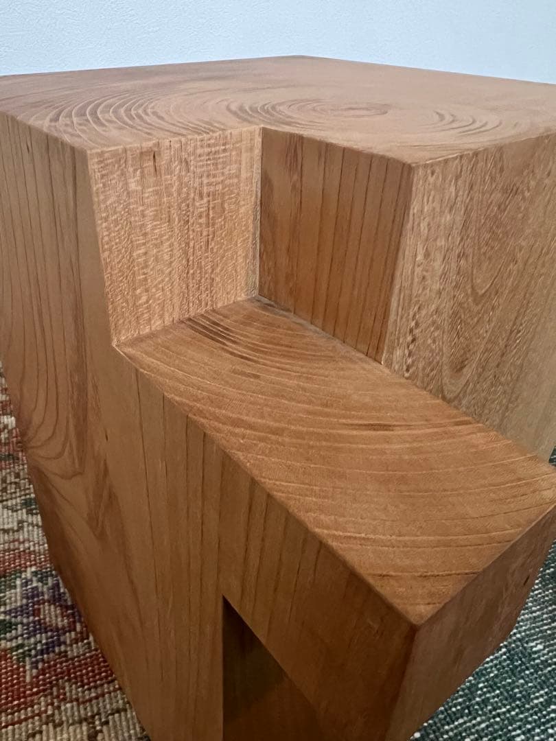 北田浩次郎　彫刻　作品　スツール　一点物