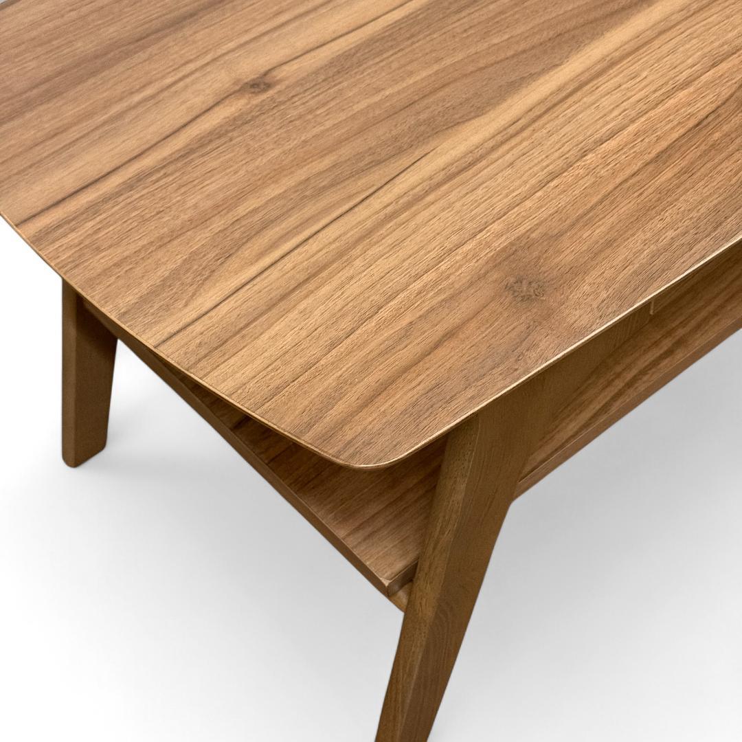 送料無料【新品】おしゃれ　収納棚＆引出し付/幅110cm/ローテーブル 木目調