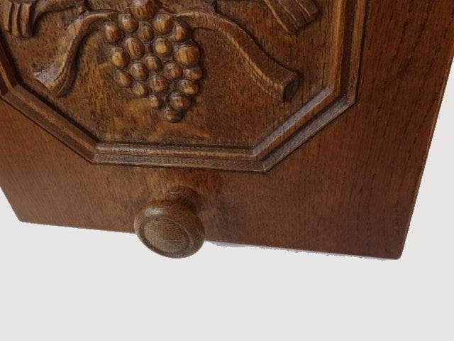 北海道手作り小物　ナラ材　バードハンガー２羽　ＤＵＸ木彫彫刻