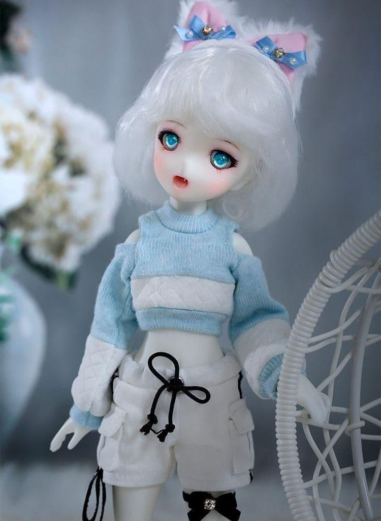 D117 BJD 1/6 ドール本体 Moe球体関節人形 ハンドメイド