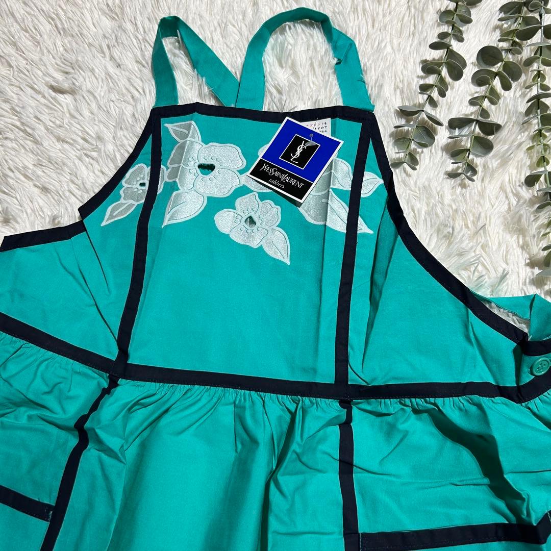 新品 YSL イヴ・サンローラン エプロン 希少 日本製 コットン100