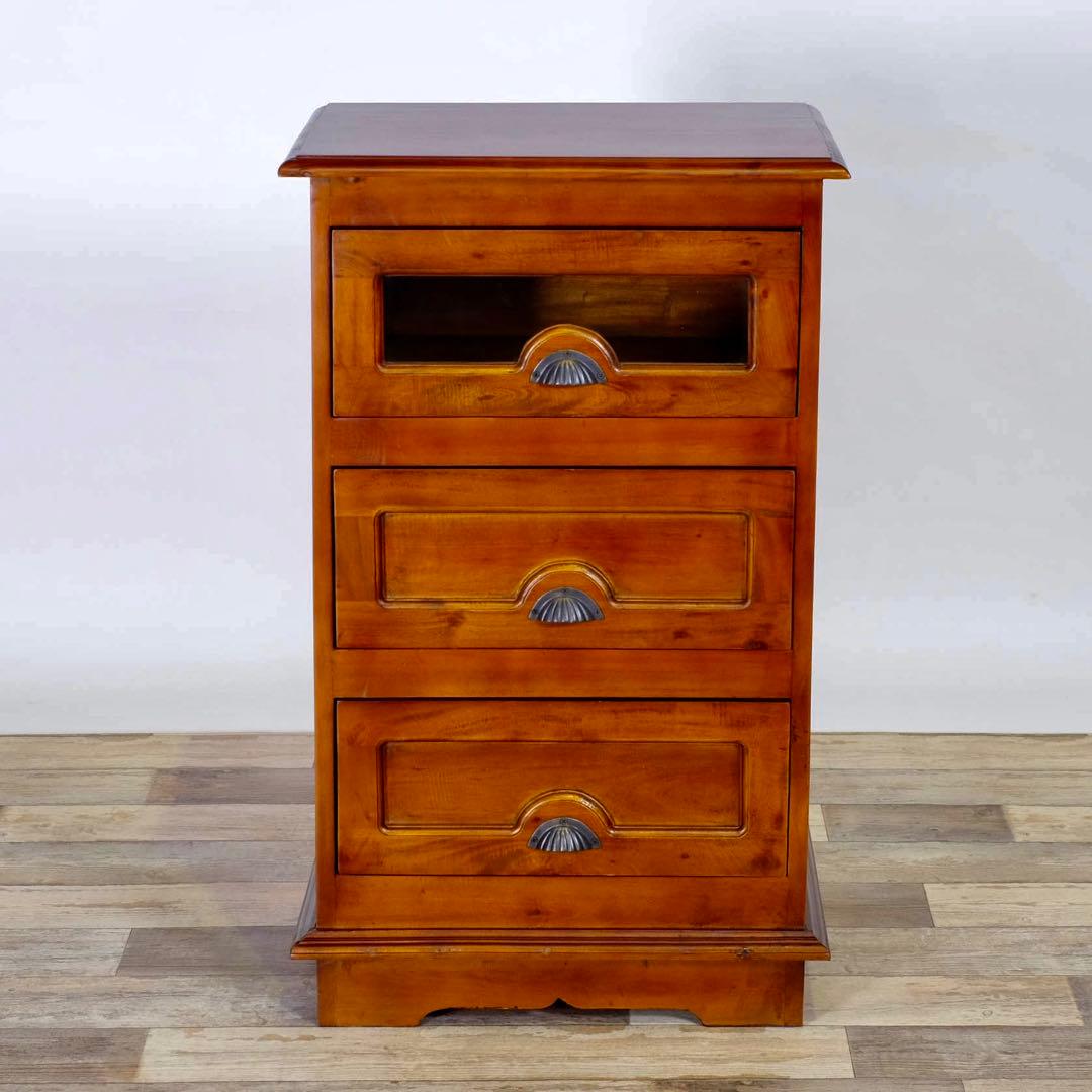 H 新品 アジアン チェスト マホガニー コロニアル カントリー 収納 天然木