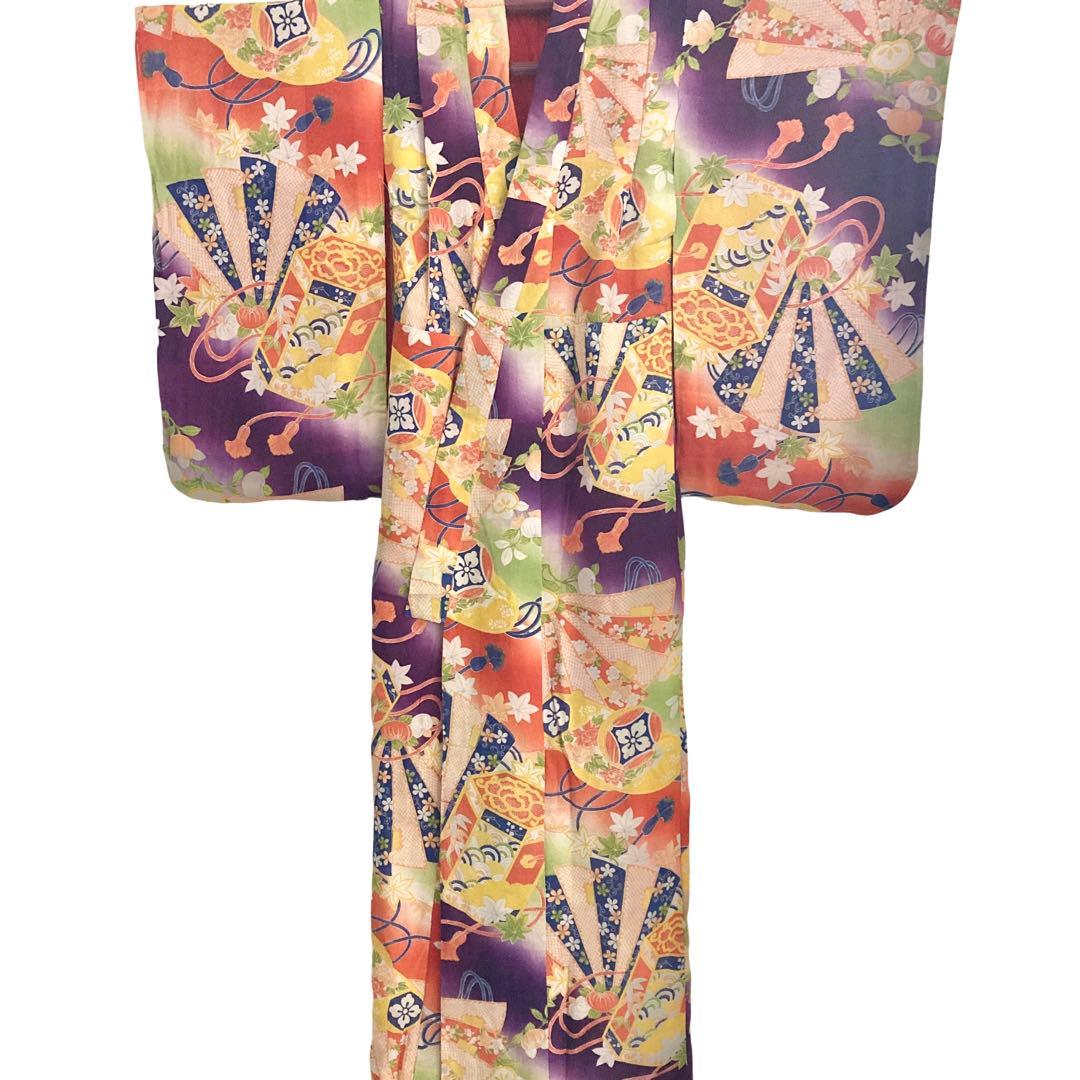 アンティーク7歳〜ジュニア 女の子 子供着物 七五三 アンティーク着物 NO42