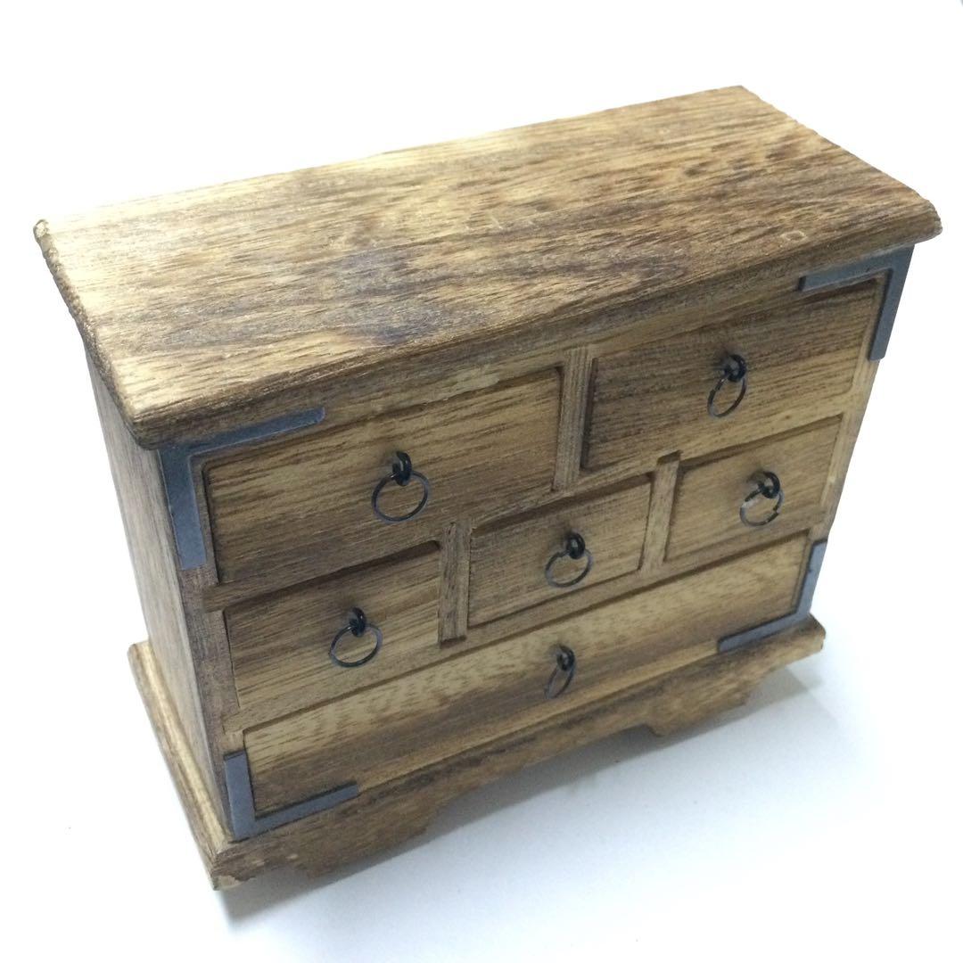 昭和レトロ】工芸品 ミニチュア 桐箪笥 タンス - メルカリ