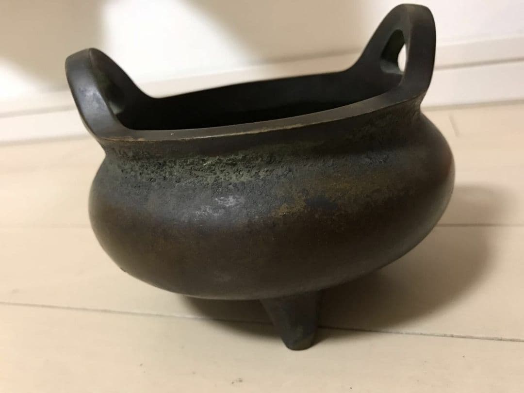 香炉 宣徳　時代保証