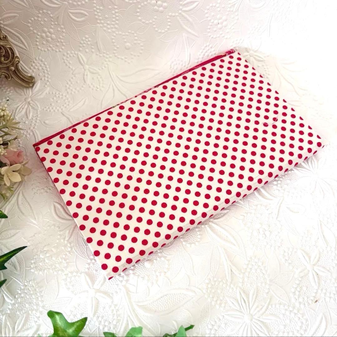 カルトナージュ♥袱紗 ふくさ マルチケース マチ付きTilda 赤ドット 花柄