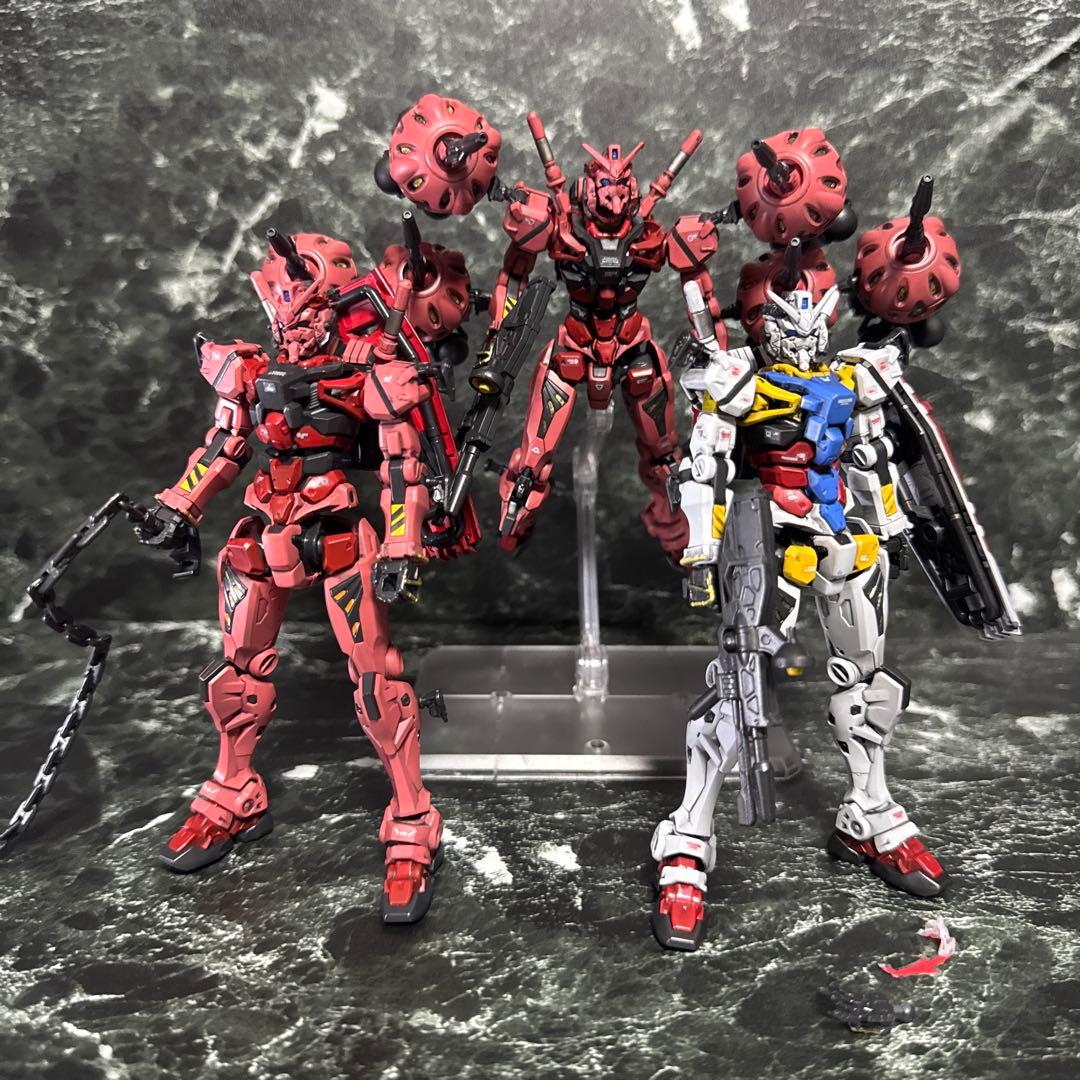 HG ジークアクス 赤いガンダム 白いガンダムカラーver 塗装完成品