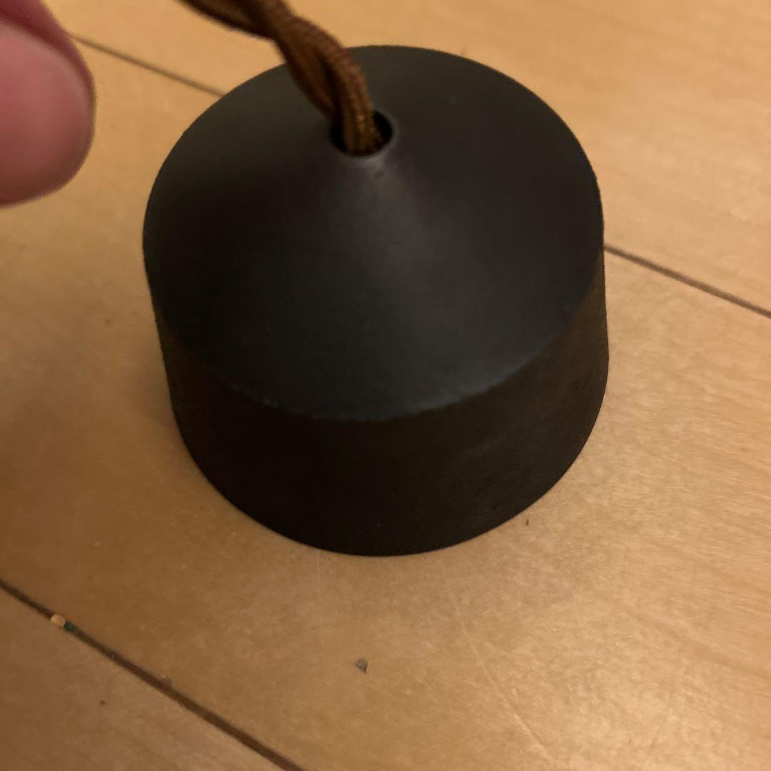 FUTAGAMI ペンダントランプ『鋳肌』 円錐 / 黒ムラ