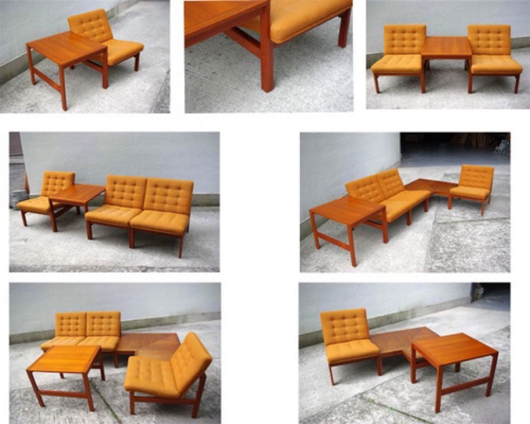 北欧ヴィンテージ　Moduline サイドテーブル　coffee table