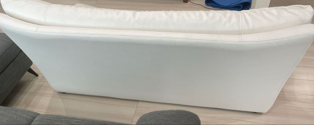 ホワイトレザー ハイバック　ソファ