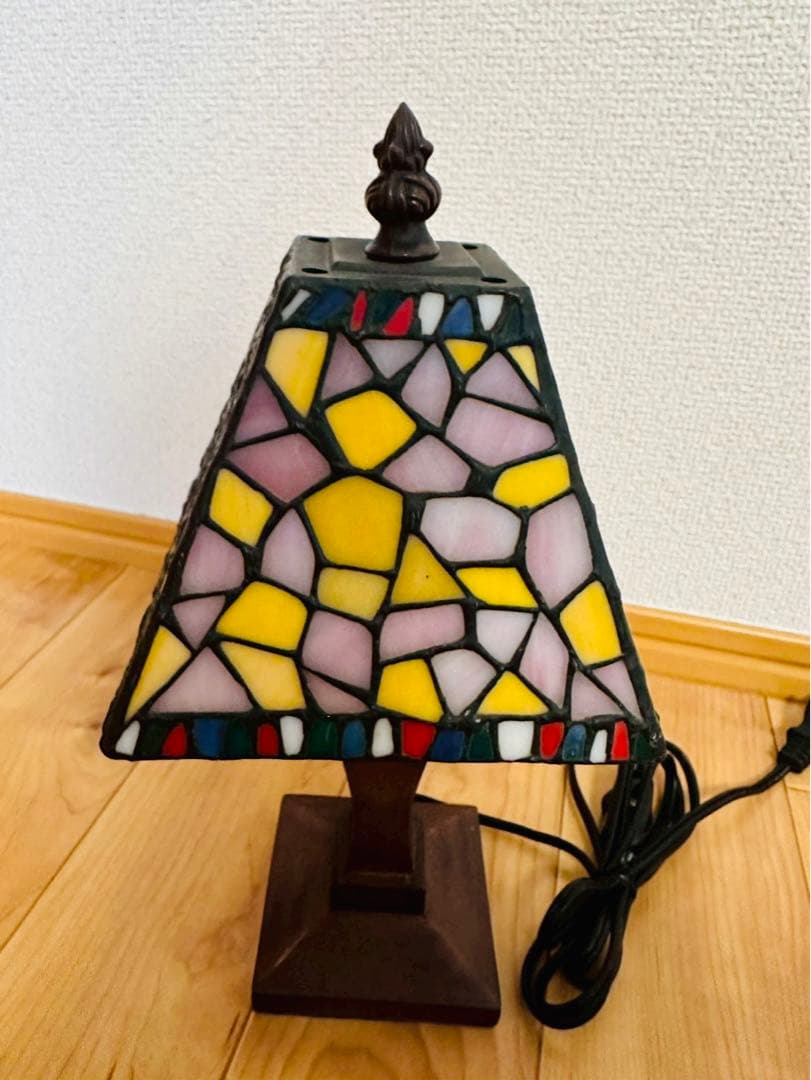 本日限りの激値下げ極美品✨TDL限定 ミッキー&ミニー ステンドグラスランプ