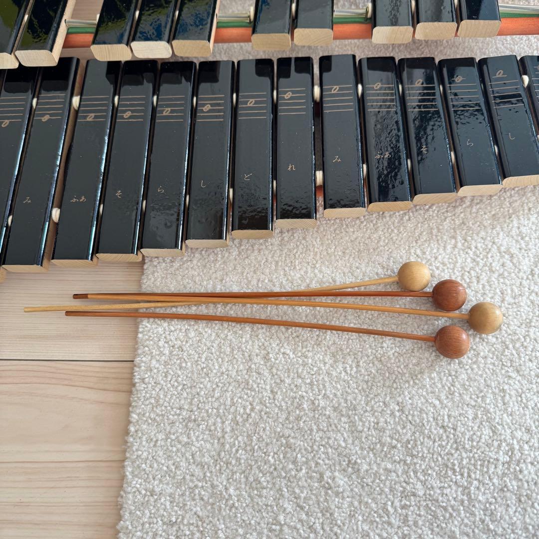 ヤマハ 卓上木琴 No.185 楽器 木琴 30音 マレット 4本 YAMAHA - メルカリ