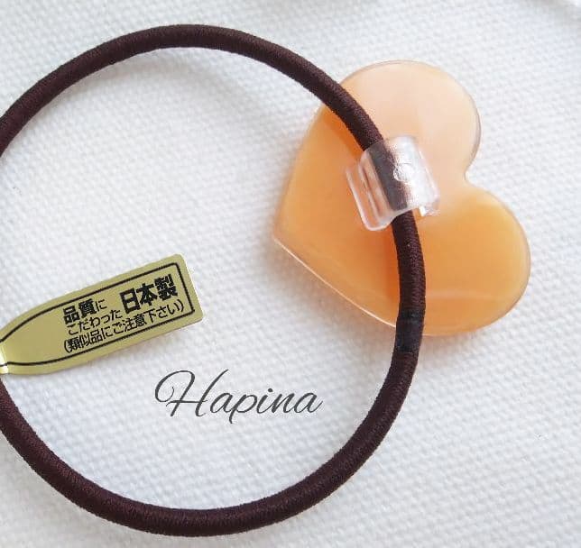 熱帯魚ハートレジンヘアゴム