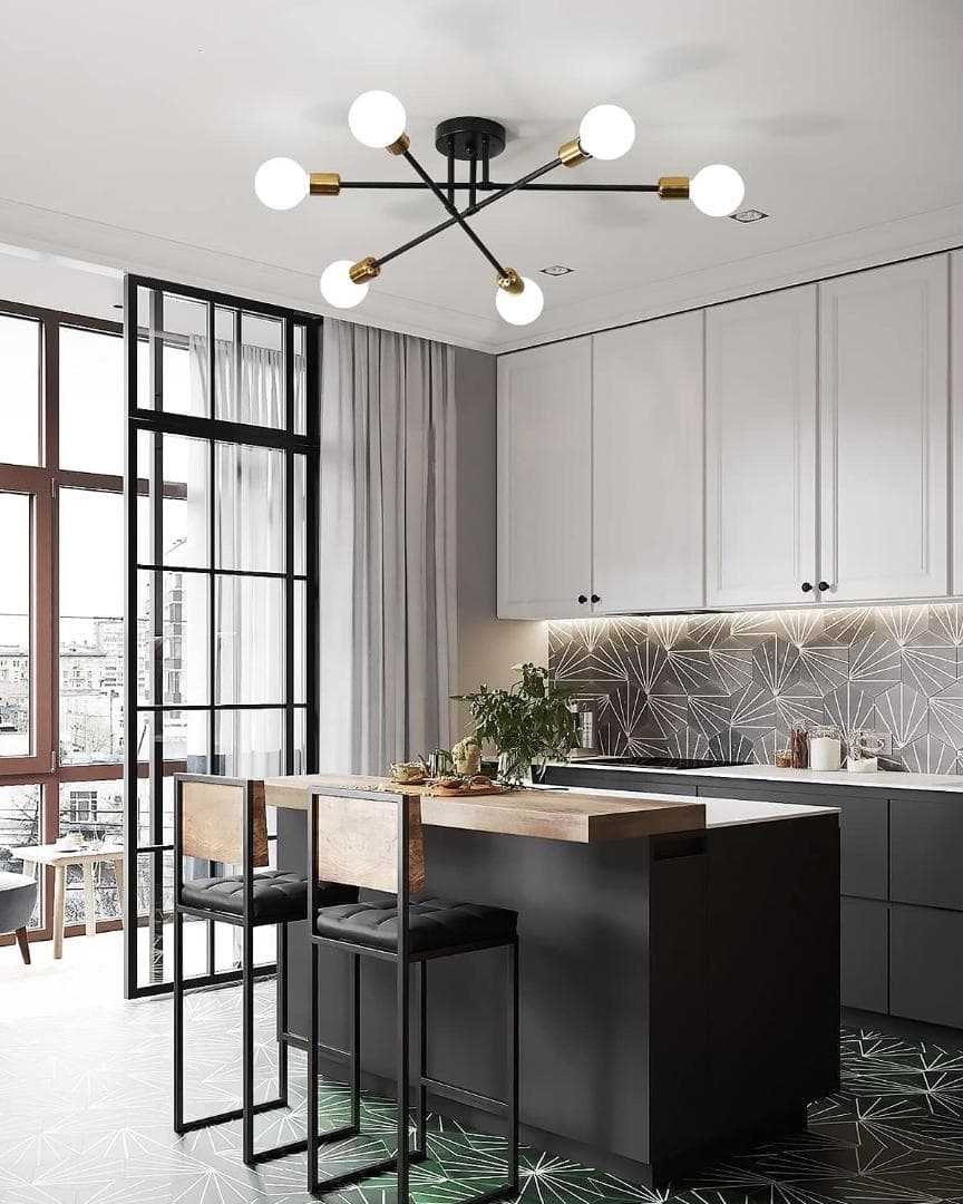 ☆6灯 シャンデリア シーリングライト ペンダント　北欧