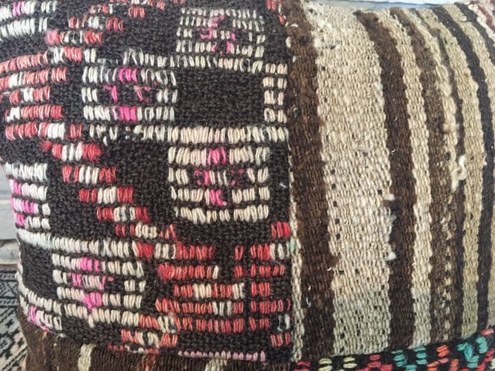 ビンテージラグ　トルコラグ　オールドキリム　クッションカバー　パッチワーク⑦