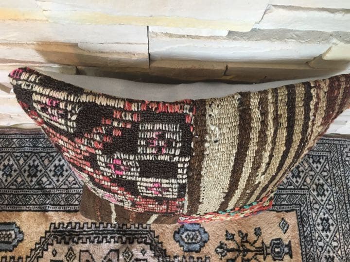 ビンテージラグ　トルコラグ　オールドキリム　クッションカバー　パッチワーク⑦