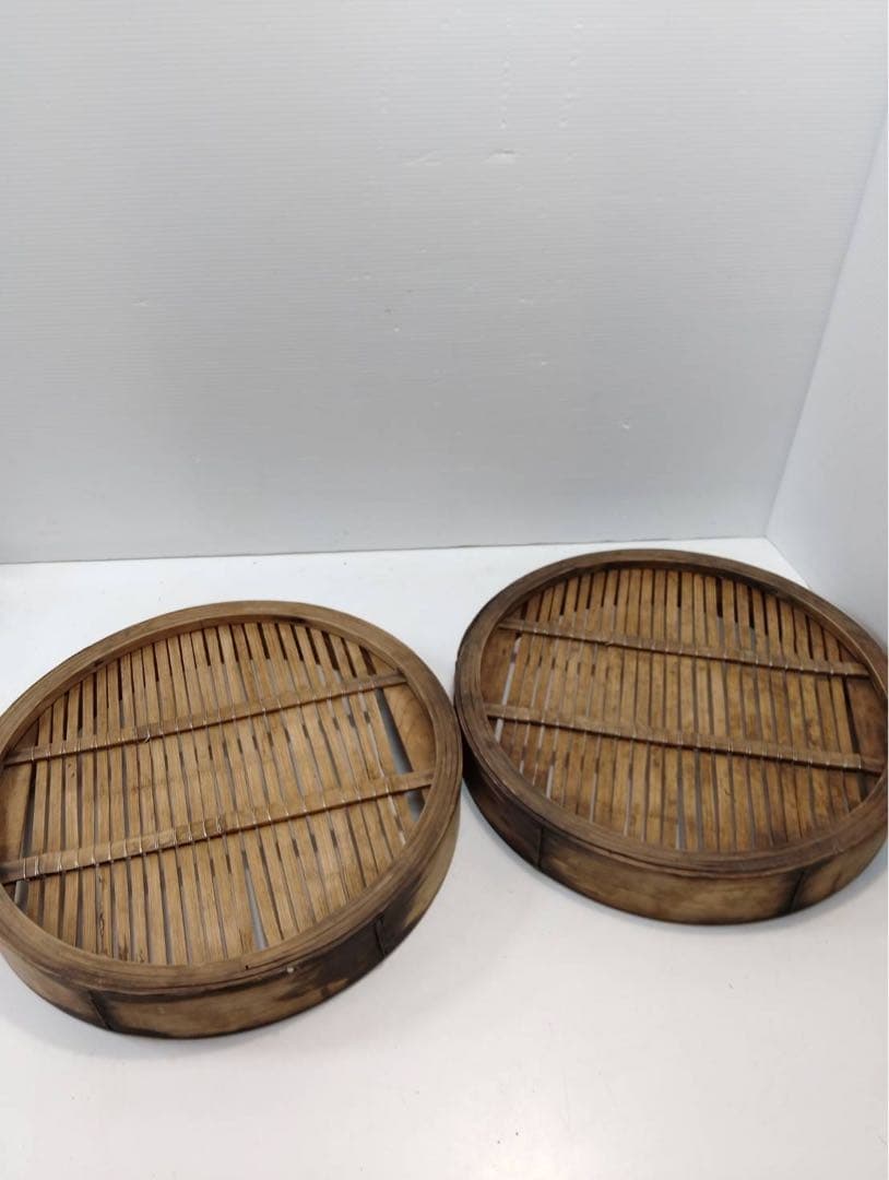 G2302 竹製 せいろ 2段＆蓋セット 業務用 蒸し器 外径43cm