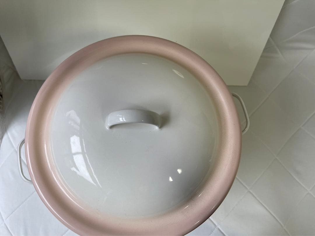 No.2312 イマン imane ポワージュピンク ライス缶 ホーロー製