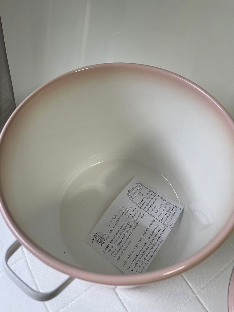 No.2312 イマン imane ポワージュピンク ライス缶 ホーロー製